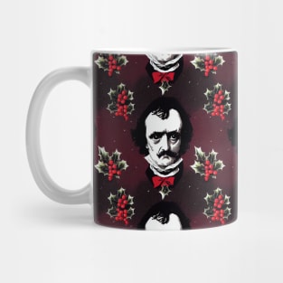 Edgar Allan Poe & Holly-Jolly Mistletoe Mug